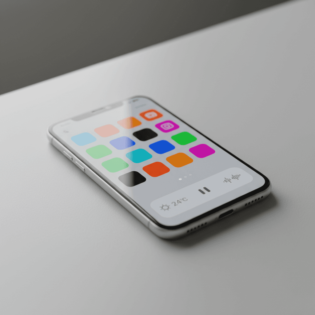smartphone screen showing specs