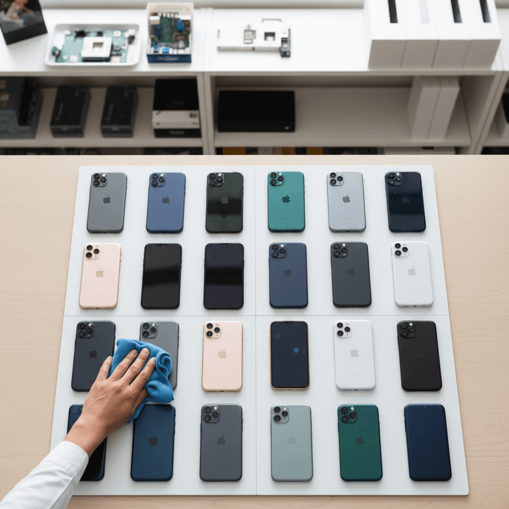 Selection of second-hand phones